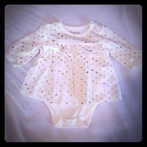 Baby girl long sleeve Onsie dress